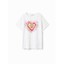Desigual Póló 23SGTK20 Fehér Regular Fit
