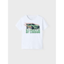 NAME IT Póló 13214986 Fehér Regular Fit