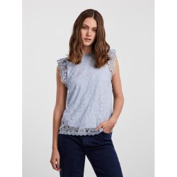 Pieces Blúz 17120454 Kék Regular Fit
