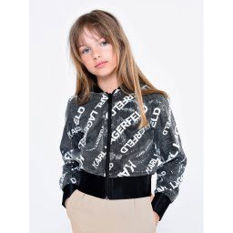 Karl Lagerfeld Kids Bomber dzseki Z16148 D Fekete Regular Fit