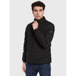 Tommy Hilfiger Pehelykabát Branded Stand MW0MW29011 Fekete Regular Fit