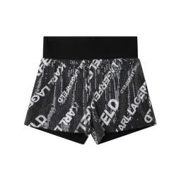 Karl Lagerfeld Kids Szövet rövidnadrág Z14200 D Fekete Regular Fit