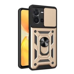 RING KAMERA Borító tartóval Vivo Y35 aranyhoz