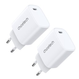 Choetech Q5004 PD20W töltő USB Type-C (fehér)