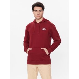 Vans Pulóver Patched Po II VN0A45CJ Bordó Regular Fit