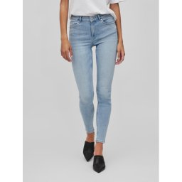 Vila Farmer Sarah 14082133 Kék Skinny Fit