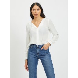 Vila Ing Lucy 14044253 Fehér Relaxed Fit