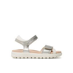 Geox Szandál J Sandal Soleima Gir J35GSA0NFBCC0434 M Ezüst