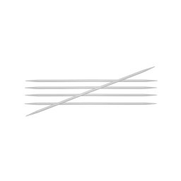 KnitPro egyenes, aluminum, zokni/harisnya kötőtű 3,75mm/15cm, K45110