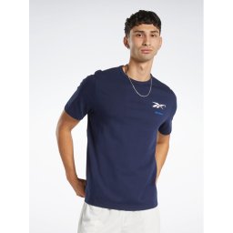 Reebok Póló Reebok Basketball Court Top T-Shirt HM6239 Kék Relaxed Fit