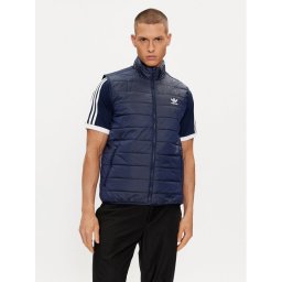 adidas Mellény Padded Stand Collar Puffer Vest HL9216 Kék Regular Fit