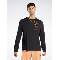 Reebok Hosszú ujjú Reebok Basketball All Are Welcome Here T-Shirt HM6240 Fekete Relaxed Fit