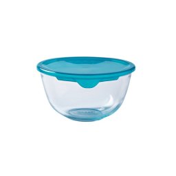 Pyrex Keverőtál 0,5 liter hőálló üveg műanyag fedővel Prep and Store 203211
