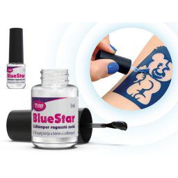 Csillámtetoválás ragasztó BlueStar 5ml Kékes-fehér