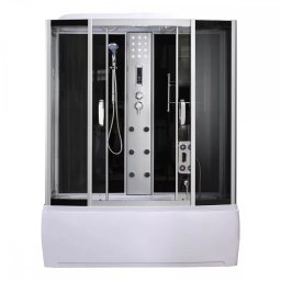Emilia 170 Hidromasszázs Kádkabin elektonikával Black