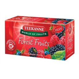 TEEKANNE Gyümölcstea, 20x2,5 g, TEEKANNE "Forest Fruits", erdei gyümölcs