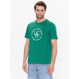 United Colors Of Benetton Póló 3YR3U1050 Zöld Regular Fit