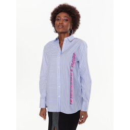 KARL LAGERFELD Ing Logo Print 225W1607 Kék Regular Fit