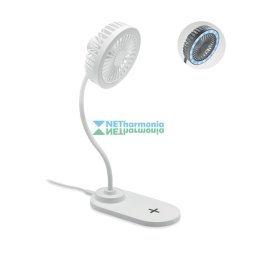 VIENTO asztali vezeték nélküli töltő ventilátor és lámpa