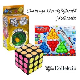 Challenge készségfejlesztő játékszett - yoyo, Magic Beads Babylon golyós logikai építőjáték, bűvös kocka