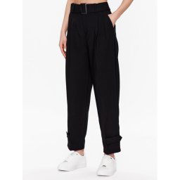 United Colors Of Benetton Szövet nadrág 4LKVDF038 Fekete Relaxed Fit