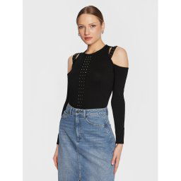 Liu Jo Sport Blúz TA3056 MS49I Fekete Slim Fit
