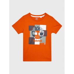 Timberland Póló T25T80 S Narancssárga Regular Fit