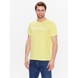 United Colors Of Benetton Póló 3I1XU100A Sárga Regular Fit