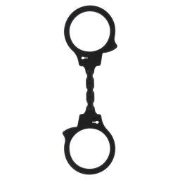 Toy Joy Fun Cuffs rugalmas bilincs gumiból (fekete)