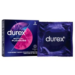 Durex - Mutual Pleasure redőzött, késleltető hatású óvszer (3 db)