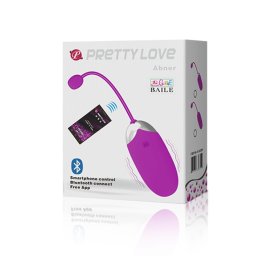 Pretty Love - Abner okos vibrációs tojás (mályva) (APP-os)