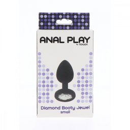 ToyJoy - Diamond Booty Jewel anál dildó áttetsző kristállyal (S méret)