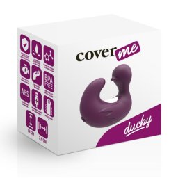 Cover Me kis méretű, vibrációs, csiklóizgató kacsa (bordó)