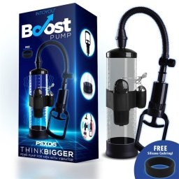 Boost - PSX06 kétujjas péniszpumpa vibrációval (áttetsző)