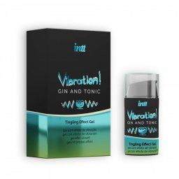 INTT - Vibration! Gin and Tonic uniszex stimuláló gél gintonic aromával (15 ml)
