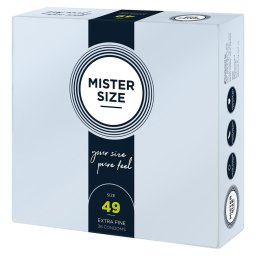 Mister Size - 49 - egyedi méretű, extravékony óvszer (49 mm, 36 db)