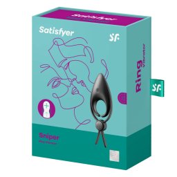 Satisfyer - Sniper méretre állítható, vibrációs péniszgyűrű (fekete)