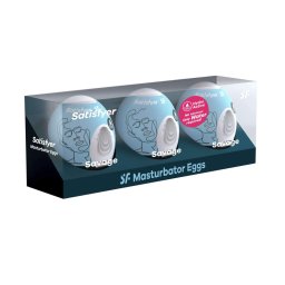 Satisfyer - Egg Savage mini maszturbátor (3 darabos szett)