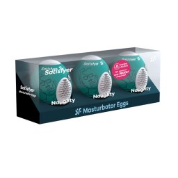 Satisfyer - Egg Naughty mini maszturbátor (3 darabos szett)