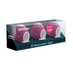 Satisfyer - Egg Bubble mini maszturbátor (3 darabos szett)