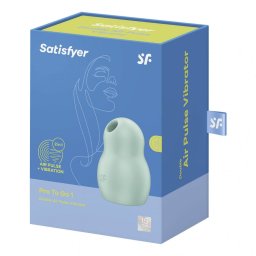 Satisfyer Pro To Go 1. léghullámos csiklóizgató, vibrációval (zöld).