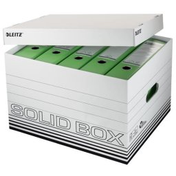 LEITZ Archiválódoboz, L méret, LEITZ "Solid", fehér
