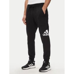 adidas Melegítő alsó Essentials French Terry Tapered Cuff Logo Joggers HA4342 Fekete Regular Fit