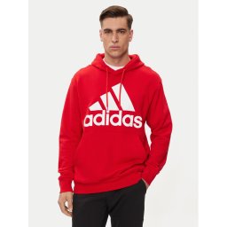 adidas Pulóver Essentials French Terry Big Logo Hoodie IC9365 Piros Regular Fit