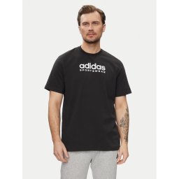 adidas Póló All SZN Graphic T-Shirt IC9815 Fekete Loose Fit