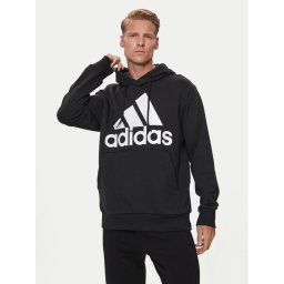 adidas Pulóver Essentials French Terry Big Logo Hoodie IC9363 Fekete Regular Fit