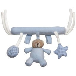 Baby Bruin plüss maci akasztó 23 cm - kék