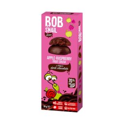 Bob Snail étcsokoládés alma-málna gyümölcssnack 30g