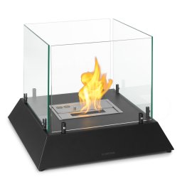 Klarstein Phantasma Cubo, etanol kandalló, rozsdamentes acél égő, füst- és szagmentes, biztonsági üveg (GDW38-PhantasmaCubo)
