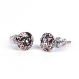ART CRYSTELLA Fülbevaló, antikolt arany SWAROVSKI(R) kristállyal, 8mm, ART CRYSTELLA(R)